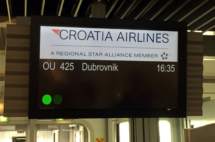 Croatia Airlines Abflug Düsseldorf