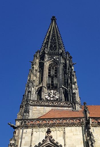 Münster Kurzurlaub Lambertikirche Käfige Täufer 3
