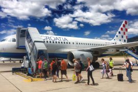 Croatia Airlines Abflug Dubrovnik