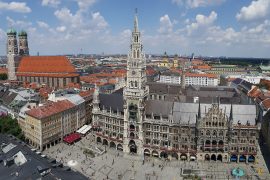 München Panoramabild Rathaus Frauenkirche