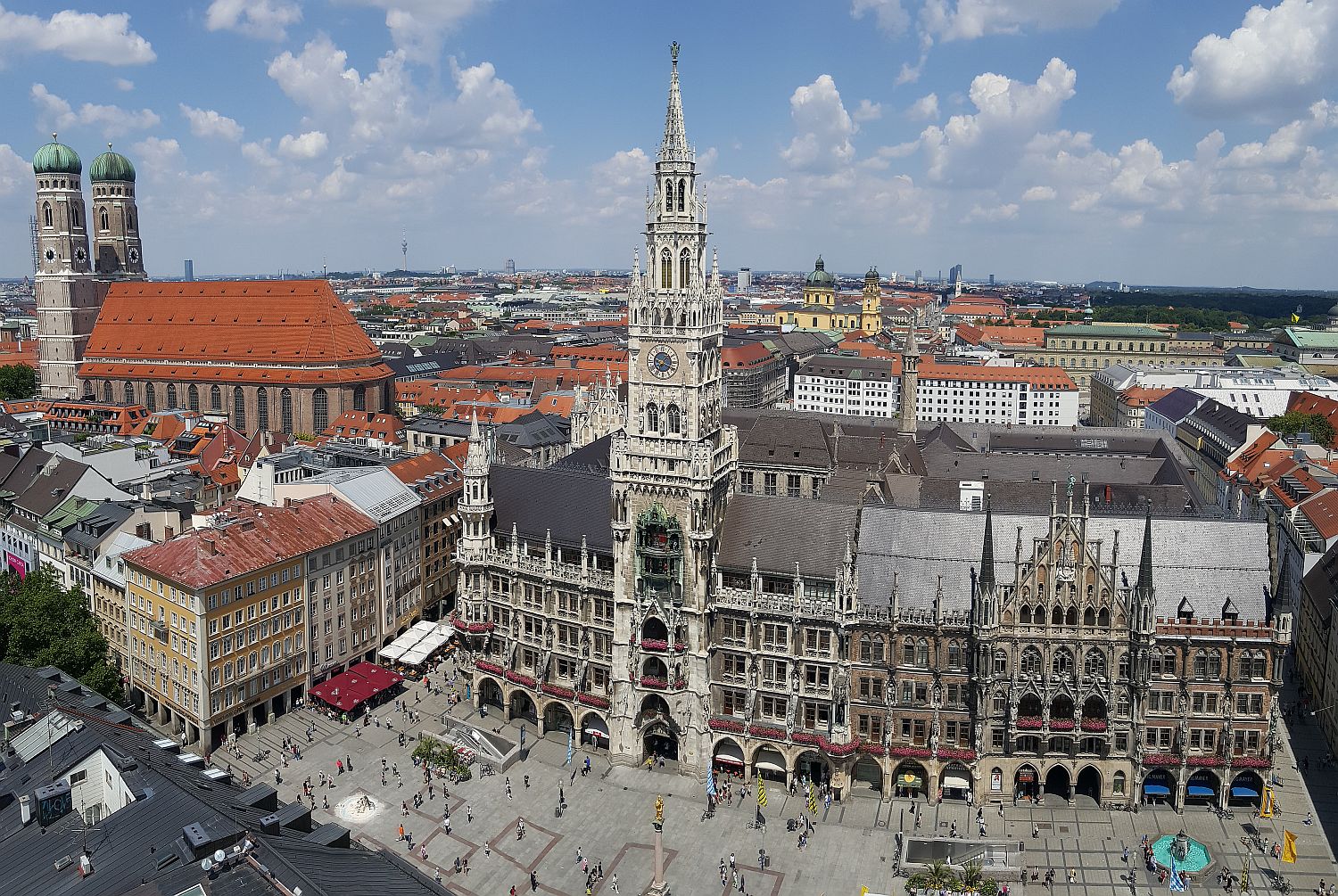 München Panoramabild Rathaus Frauenkirche 